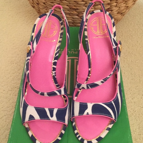 Lilly Pulitzer Espadrille Wedge Sandals - Picture 2 of 8